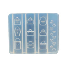 Handbag Shape Silicone Nail Art Mold for DIY Manicure Embossing and Consistent Designs