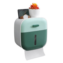 Grüne Taschentuchbox-Abdeckung, ABS/PP, 215  130  220 mm