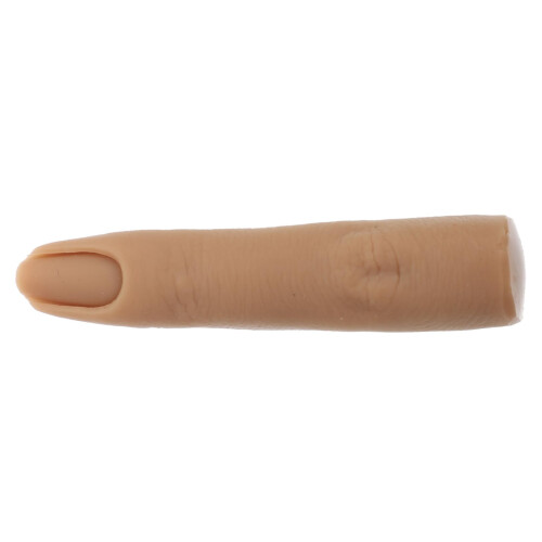 Practice Nail Hand with Realistic Flexible Fingers, Reusable Silicone Manicure Training Model