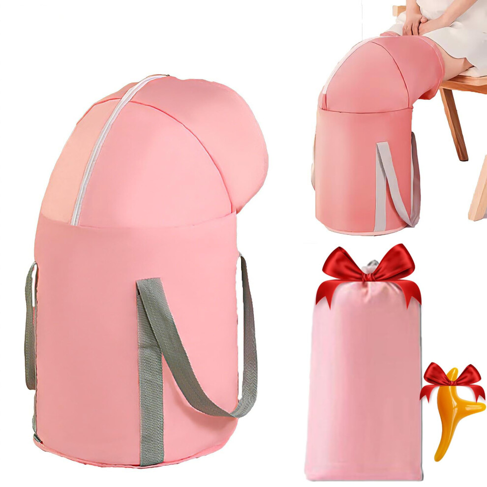 Pink Collapsible Foot Soaking Tub, Foldable Foot Bath Basin With Deep Soak Design And Storage Bag,