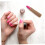 Practice Nail Hand with Realistic Flexible Fingers, Reusable Silicone Manicure Training Model 4