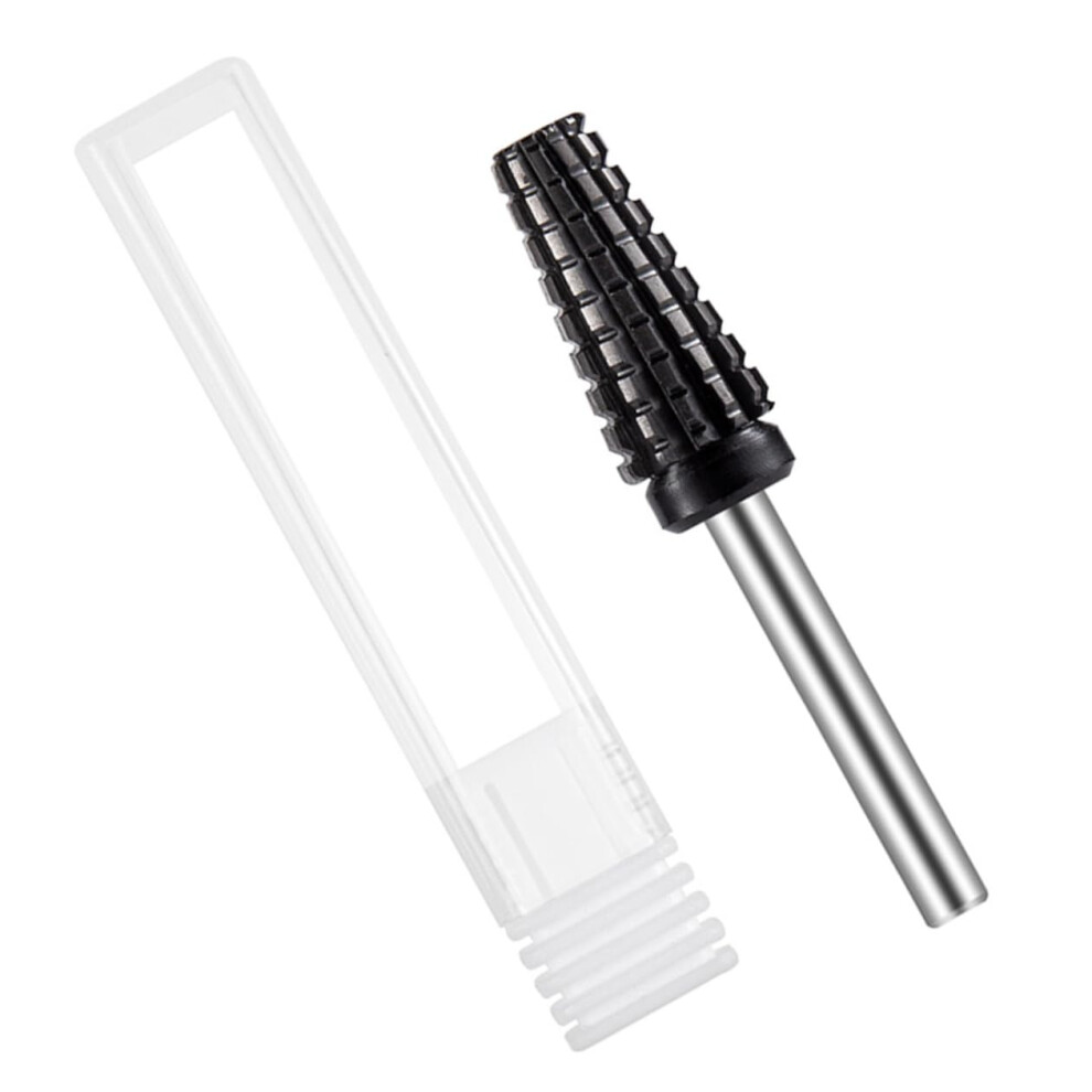 Black Ceramic Nail Drill Bits Set 5Piece Professional Salon Quality For Acrylic Nails Manicure
