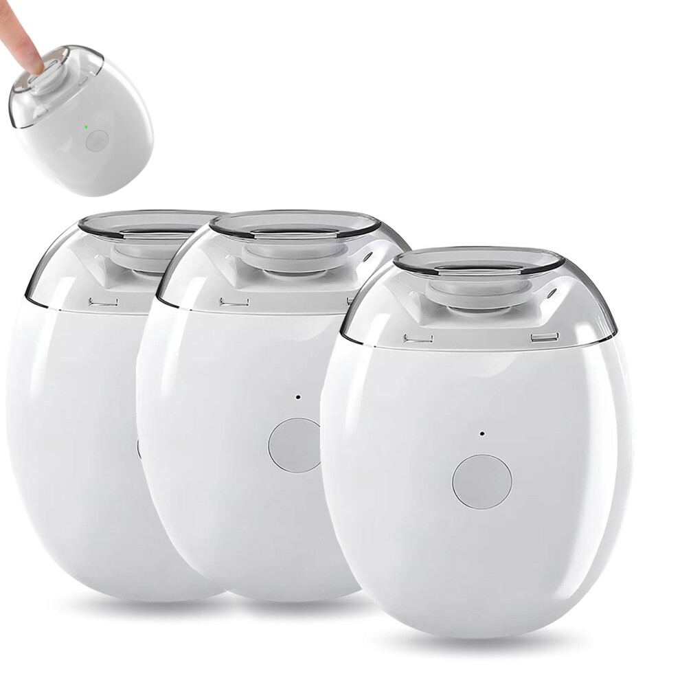 Electric Nail Grinder and Automatic Nail Clipper with LED Light, USB Rechargeable, 3 Speed, 3PCS