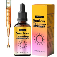 Sunless Tanning Drops to Drink for Gradual Natural Glow and Tan Intensity
