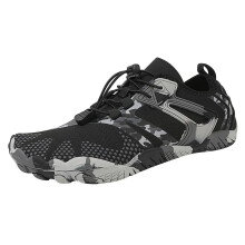 Men's Waterproof Hiking Water Shoes Quick Dry Non Slip Beach Swimming Aqua Shoes Gray
