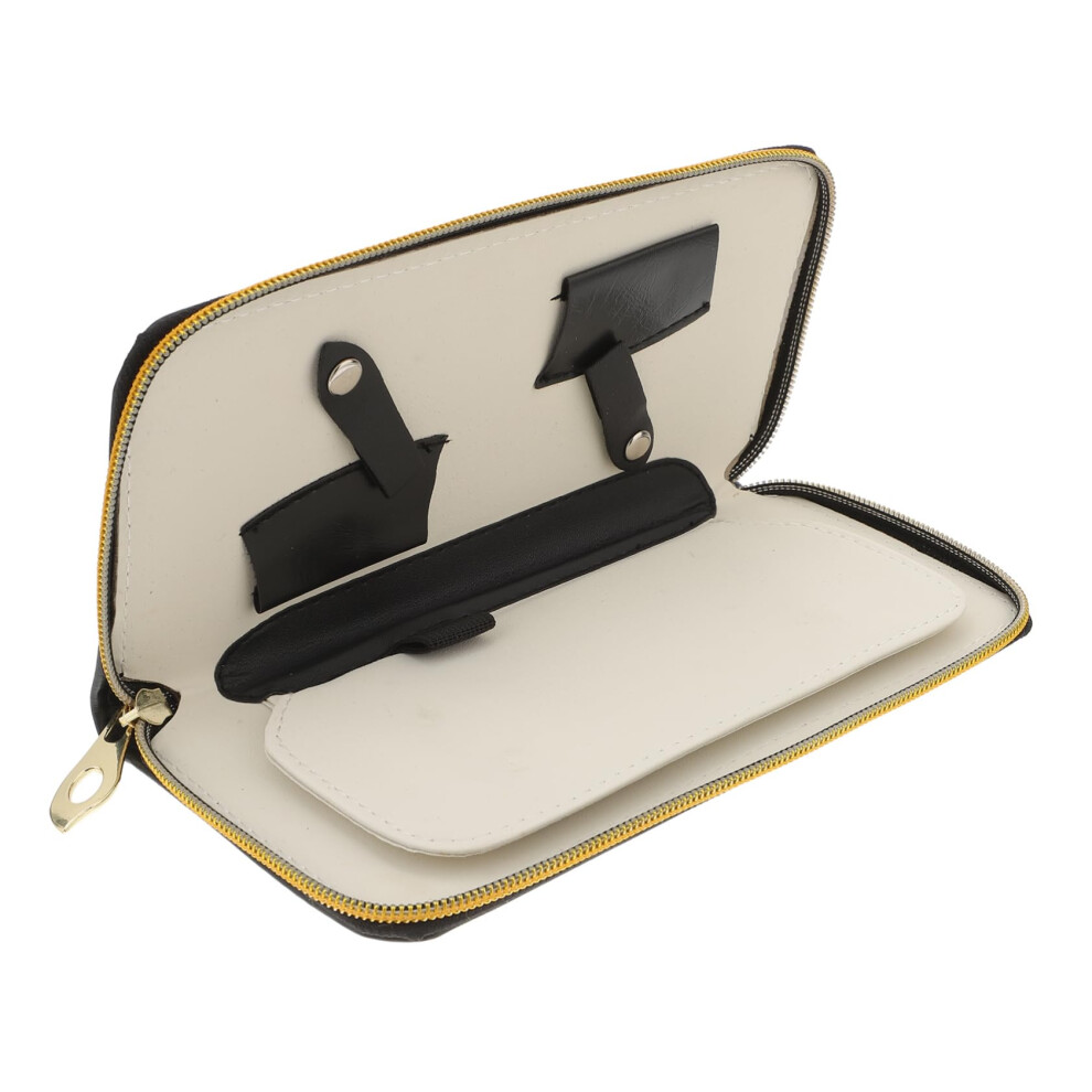 Hairdressing Scissor Case with Blade Protection, Barber Tool Organizer for 4 Scissors and Combs