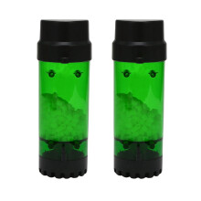 2X Aquarium Fish Tank Fluidized Moving Bed Filter Bubble Bio Media Filter with Air Stone and Sponge Filter LH-600