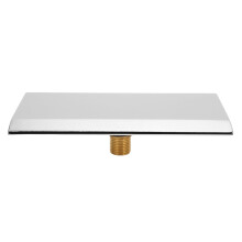 Stainless Steel Wall Mounted Bathtub Faucet, G1/2 External Thread, Waterfall Tap for SPA, Bathroom, Pool, Silver