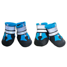 Fly Knit sklisikre hundesko, unike designpotebeskyttere for varmt fortau, reflekterende striper for trygge natteturer, pustende lette sko for