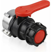 Adaptador para tanque IBC de control de líquidos, resistente a ácidos y álcalis para procesos químicos, tanques de ácido, tanques de agua,