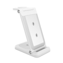 Ασύρματος φορτιστής Kiplyki Three in One 15W με γρήγορη φόρτιση κινητού τηλεφώνου, κάθετη