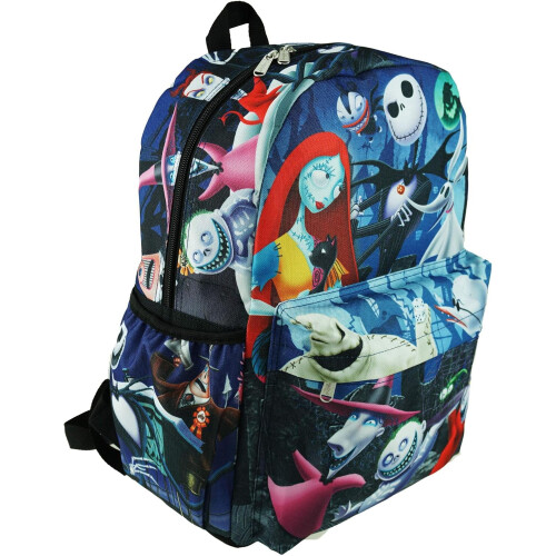 Σακίδιο πλάτης Nightmare Before Christmas Deluxe Oversize Print Large 16" με θήκη για φορητό υπολογιστή - A19607 1