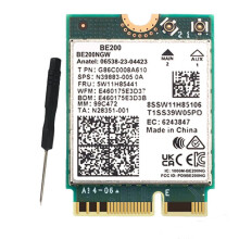 WIFI7BE200BE200NGW WiFi-kaart + schroevendraaier BT5.4 802.11AX Tri-Band M.2NGFF draadloze netwerkadapter voor Win10/11