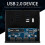 Θύρα δισκέτας 3,5 ιντσών, θύρα USB2.0, διανομέας USB2.0, μπροστινή βάση επέκτασης 2
