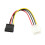 Câble adaptateur secteur SATA vers IDE4 broches, câble SATA multi-usage 6