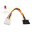 Câble adaptateur secteur SATA vers IDE4 broches, câble SATA multi-usage 3