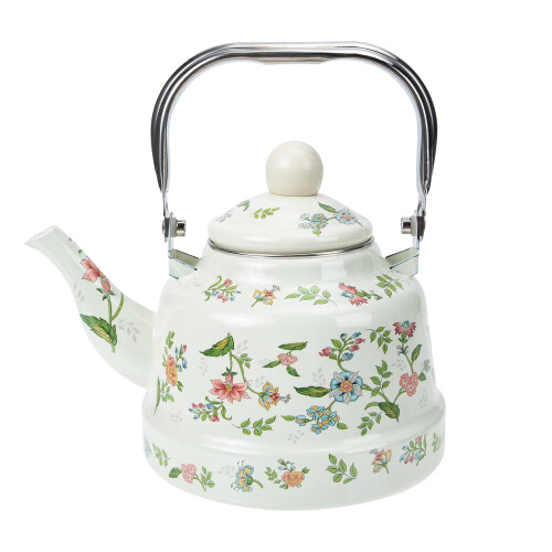 Guangmc Enamel Teapot Πρακτικός βραστήρας τσαγιού Τυπωμένος βραστήρας τσαγιού Οικιακός