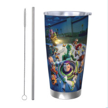 Tazza termica da viaggio Toy Story da 20 once, in acciaio inossidabile con isolamento sottovuoto, tazza da caffè da viaggio con coperchio, tazza