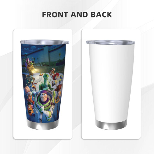 Ποτήρι Toy Story 20oz, Κούπα ταξιδιού καφέ από ανοξείδωτο ατσάλι με μόνωση κενού, Κούπα 2