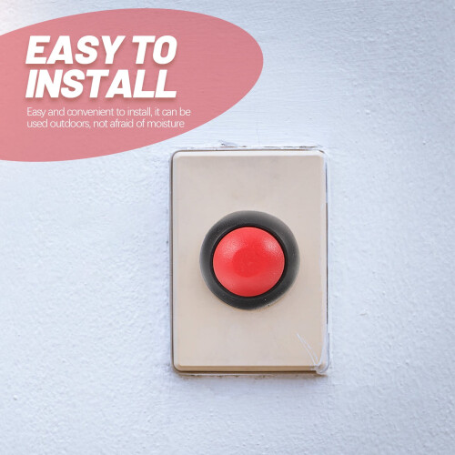 Buzzer Button Doorbell Chime Replacement for Apartment Metal Buttons Push Lighted Small 10 Pcs 2