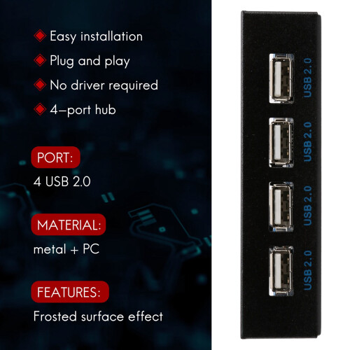 Θύρα δισκέτας 3,5 ιντσών, θύρα USB2.0, διανομέας USB2.0, μπροστινή βάση επέκτασης 2