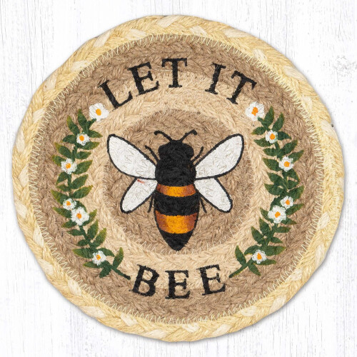 LC-880 Let It Bee Round Large Coaster 7"x7"