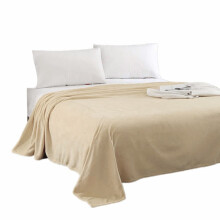 Dusknt-Sonderangebot! Polyesterdecke, Flanell-Massagedecke, gelbe Kinder-Strickdecke mit Hasenmotiv, Bettdecke, Spieldecke, 1 Stück