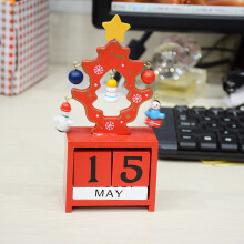Ornament de Crăciun la reducere! Decor cu Moș Crăciun Giyblacko, Calendar de Advent din lemn pentru dormitor, Numărătoare inversă până la