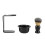 Set da barba Dekaim, 3 pezzi: pennello da barba professionale da uomo + supporto + ciotola 5