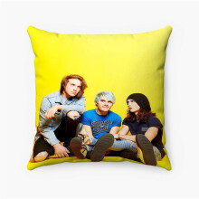 AIVO Waterparks2 Federa personalizzata in poliestere filato, federa quadrata decorativa per cuscino, letto, divano, decorazione per la casa, pollici