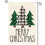 Bandeira de jardim pequena com árvore de Natal de inverno, 30x45 cm (12x18 polegadas) 1