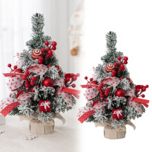 Julgransprydnad på rea! Giyblacko Mini Julgransdekoration Julklappar Juldekorationer Skrivbordsjulgran Till Jul Blå Röd 40cm