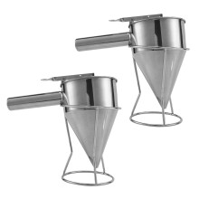 2X Batter Pancake Ball Dispenser Kake Cupcake Deig Dispenser Trakt Husholdning Takoyaki Maskin Blekksprut Ball Maker