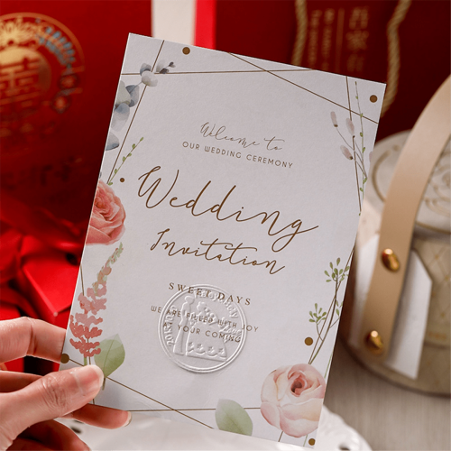 Embossing Stamp Wedding Invitation Envelope Pliers Seal Gold 2