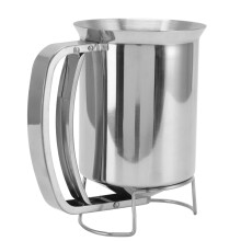 Pannkakssmetdispenser Handhållen pannkaksspetshällare i rostfritt stål för att baka cupcakes och muffins