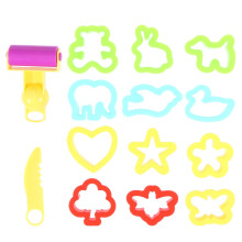 Mizh28Pcs Plastic Mold Kinderen DIY Plasticine Kleivorm Plasticine Speelgoedvorm