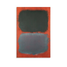 Cinza sobre Vermelho, 1968, de Mark Rothko. Pintura em tela, pôster artístico para parede, impressão em pergaminho, decoração para sala de