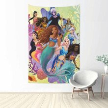 Wandteppich „Ariel“, wasserfester Polyesterstoff, für Badezimmer, Schlafzimmer, Wohnzimmer, Studentenwohnheim, Geburtstagsgeschenk,