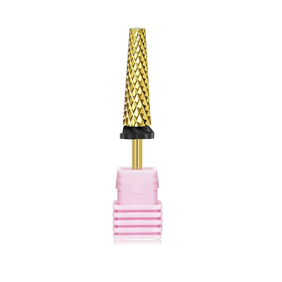 Stainless Steel Nail Drill Bit 24.2mm Extra Long Cylindrical Cuticle Bit for Precise Manicure