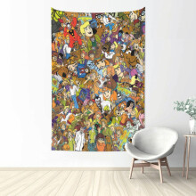 Scooby-Doo-Anima-Wandteppichposter, Wandbehang für das Schlafzimmer, Wohnzimmer oder Studentenwohnheim für Teenager-Jungen