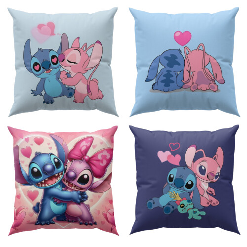 Μαξιλαροθήκη με σχέδια Stitch, χαριτωμένη μαξιλαροθήκη με πολύ απαλή διακόσμηση