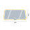 Καθρέφτης ματαιοδοξίας αυτοκινήτου Blaxill LED Lights με 3 λειτουργίες φωτισμού με 3