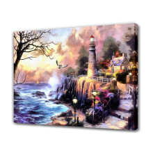 Das Licht des Friedens – Gemäldeposter, dekoratives Leinwandbild, Wandkunst für Wohnzimmer, Schlafzimmer, gerahmt, 12 x 18 Zoll (30 x 45 cm)
