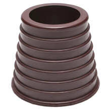 Anel de vedação cônico para guarda-sol com orifício de 38 mm em mesa de pátio.