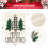 Bandeira de jardim pequena com árvore de Natal de inverno, 30x45 cm (12x18 polegadas) 2