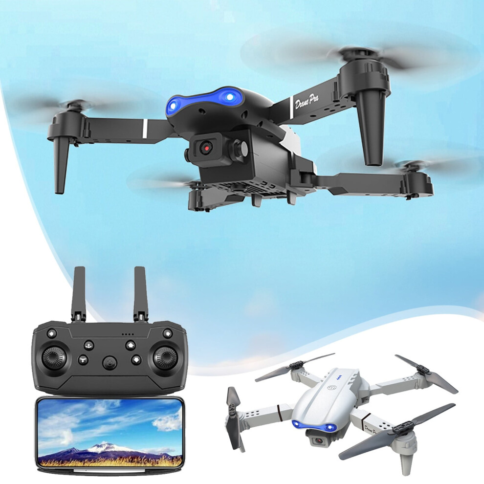 Karymi Drone With Camera E99 Pro, Dual Camera Aerial Photography Quadcopter, Fixed Height Rc Airplane Toy - Compatible With Kids Gifts, Winter 9448196894934