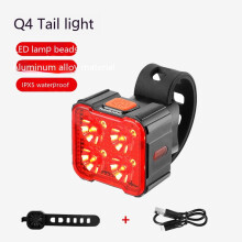 Lámpara para bicicleta de montaña para paseos nocturnos, luz potente de carga, luz trasera para vehículos de carretera, equipo para montar en
