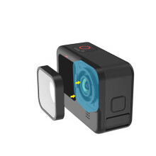 CSYANXING Filtro di ricambio per lente protettiva nera Gorilla Glass per HERO5 6 7, senza attrezzi, per la protezione da sporco e graffi.