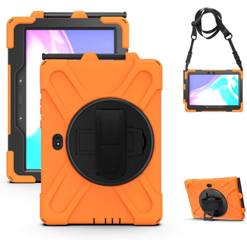 Capa compatível com Samsung Galaxy Tab Active PRO 10.1 e Galaxy Tab Active 4 PRO, resistente e à prova de choque e quedas.