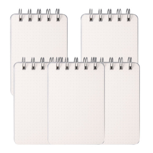 5 bucăți blocnotes portabil cu spirală liberă, blocnotes mini, blocnotes simple (punct)